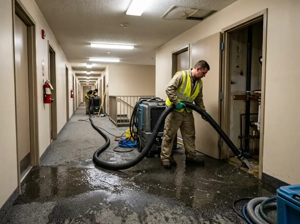 multi-unit-apartment-hallway-f-005 — frequently asked questions, Emergency Burst Pipe Water Extraction & Removal in Glovervi…